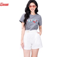 Gray cotton shirt, slim fit in Better rose Toson AP777G82