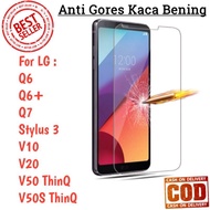 Tempered Glass LG Q6 Q6+ Q7 Stylus 3 V10 V20 V50 V50S ThinQ Anti-Scratch Glass BENING Screen Protect