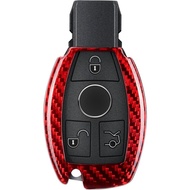T-carbon Key Fob Cover Compatible with Mercedes Benz,Real Glass Fiber Key Fob Protector fits for Ben