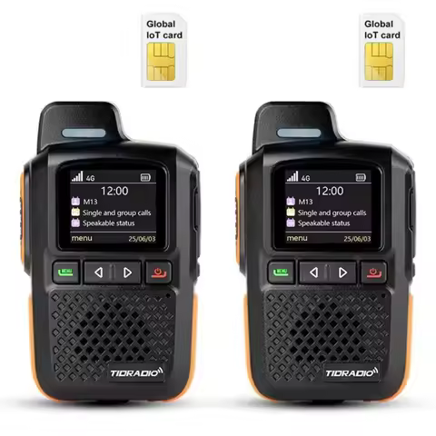 TIDRADIO M13 Global Walkie Talkie Long Rang Global PPT Walkie-Talkie with SIM Card 1 Year Free Trans