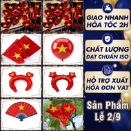 [HCMC] National Day Accessories September 2 - Holiday Decorations September 2, Red Flag with Yellow 