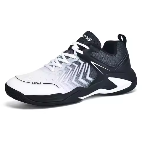 TaoBo LEFUS New Unisex Badminton Sneakers Breathable Mesh Tennis Shoes Gradient Color Design Anti Sl