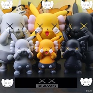 Anime Pokemon Pikachu cos Kaws XX Eyes Yellow Black Grey Ver. PVC Action Figure Model Toy 10cm -