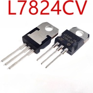 5Pcs L7824CV L7824 24V Three-Terminal Regulator TO-220 Linear Voltage Regulator IC
