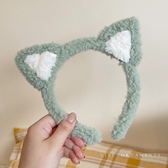 [BEST SELLER] - VS - Town Shell fluffy cat bear headband Korean cat bear headband tire/ - CAT - mint