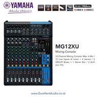PTR Mixer Audio Yamaha MG12XU MG12 XU 12 MG12-XU 12-Channel Mixer