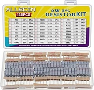 25 Values 2W Carbon Film Resistor Kit from 1 Ohm to 1M Ohm 2 Watt 5% Resistors Assortment