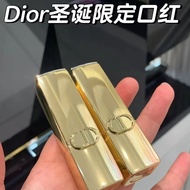 Dior Dior 2025 Christmas Limited Lipstick 217 Pink Dior Nude Gold Tube 999 Velvet 720 Lipstick 188 G