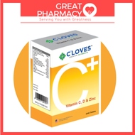 CLOVES VITAMIN C ZIN D3 60S X 2