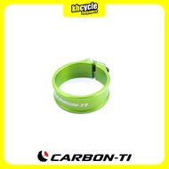 CARBON-TI Seatpost Clamp X-CLAMP 2 for Bycycle | green Ø34.9mm