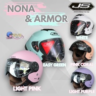 JS Armor & JS NONA HIJAB HALF FACE HELMET FOR MEN & ADULTWanita BEST SELLING SNIOriginal