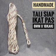Cow Rope 8mm x 18 feet Ready to tie fit. PP ROPE WITH LOOPING 8MM X 18 FEET (5.5m)