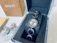 二手 DKNY 手錶 銀色帶鑽鍊錶 #二手價