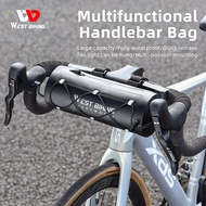 WEST BIKING Bike Bag 2L Bicycle Bag Waterproof MTB Road Bicycle Handlebar Bag Front Frame Trunk Pannier Cycling Tube Bag