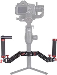 DIGITALFOTO Ares Z Axis Spring Gimbal Dual Handle,Damping Detachable Dual Grip Compatible with ZHIYUN Crane 2, DJI Ronin S/SC, FEIYU AK2000/4000, Moza Air 2 and More 3 Axis Gimbal