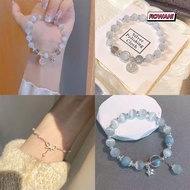 ROWAN1 Bracelet, Opal Stone Bangle Bowknot Pearl Bracelet