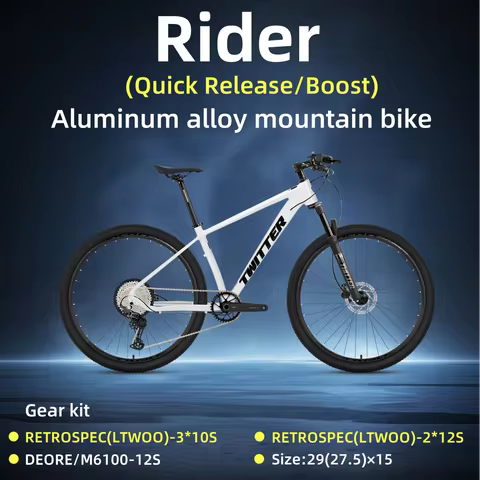 TWITTER Rider Mountain Bike RS24S 30-Speed Off-Road MTB M6100 12S Drivetrain & Hydraulic Disc Brake 