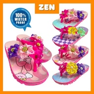 [ZEN] Kids Soft Comfortable Slippers Size 24-29 I Waterproof Rubber Slipper I Indoor Slipper I Home 