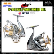 [IGFA] G-TECH DUAL POWER Spinning Reel Mesin GTech Reel Mesin Pancing GTech Dual Power