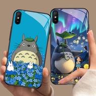 YS-94 Totoro HD Glass Casing for Xiaomi Redmi 9A 9i 7 14C 14R A4 A3 Note 7 poco C75 Pro