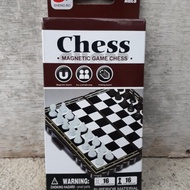 Mini magnetic board chess - educational magnetic chess game toy