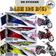 DASH125 R FI Stripe Stiker Sticker HONDA DASH 125R (5) 2018 FUEL INJECTION BODY COVERSET COVER SET KAVERSET KAVER SET