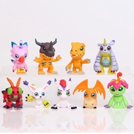 9 Digimon figures, little monsters, cake decorations, car decorations, anime dolls