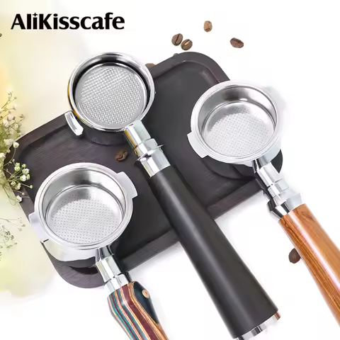 51MM Bottomless Portafilter Two Ears For Delonghi ECP35.31 ECP3420 With 2-Cups Filter Basket Coffee 