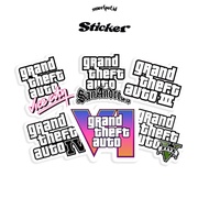 Sticker [gta Edition] Casual Sticker/ Casual Football Sticker/ Aesthetic Sticker/ Random Sticker/ Co