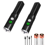 ARCHON Scuba Diving Flashlight (2 Pack) 1200 Lumens Waterproof Dive Light with Power Indicator Narro