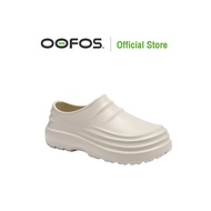 👨รองเท้าแตะ (OOFOS) OOMG WOMENS EEZEE SHOE - BLACK CHEETAH รองเท้าเพื่อการฟื้นฟู รองเท้าแตะและฟลิปฟล