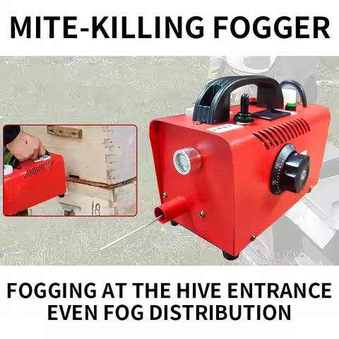 Varroa Mite Fogger, 12V Bee Mite Eliminator, Electric Fumigator, Professional Beekeeping Mite Fogger