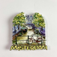 【shipment within 24 hours】 dutch tourism souvenir 3d amsterdam street view fridge magnet home decor 