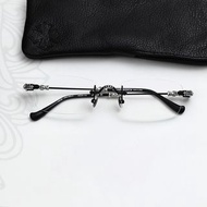 CHROME HEARTS PILLS III , #MBK/MBK-P , SIZE: 55-20-144 , 無框眼鏡 MADE IN JAPAN