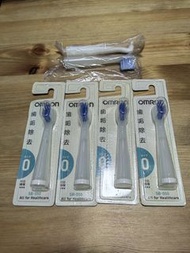 全新 日本 OMRON 音波 震動 電動牙刷 (SB-050) 超極細毛 刷頭4個＋(2贈品) 《不散賣》