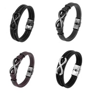 8-character symbol cowhide bracelet, personalized 8-character symbol cowhide bracelet Unique All-mat