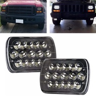 Rectangle H6054 LED Headlights 5x7 7x6 Inch Headlamp H4 6054 H5054 For S10 Blazer Express Van/Wrangl