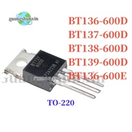 5PCS BT136-600E BT136-600D TO-220 BT136 600D BT136-600 BT137-600D BT138-600D BT139-600D Three termin