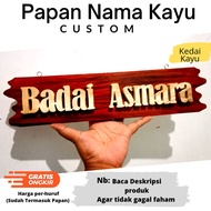 Wood Lettering custom wooden letter nameplate