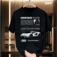 kaos pria dewasa > kaos cowok keren  II Kaos distro cowok cewek II Korean Style T-shirt CAR white  P