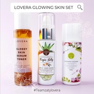 Lovera Glowing Skin Set Korean Skincare with Magic Jelly, Complete Cleanser, Glossy Skin Toner