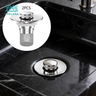 [Gralara] 2x Bathroom Sink Stopper Wash Basin Versatile RV Kitchen Apartment Shower Hair Catcher Tub