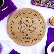 Horoscope | Personalised Wooden Coaster | Custom Gift