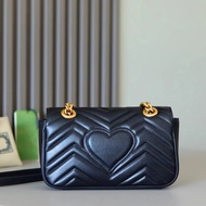 Original Leather Classic New Crossbody Bag Chain Small Bag G Brand Saddle Bag Malmon Womens Shoulder