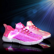 2019 Men's Women's Casual Shoes light USB Charging Colorful Flash Shoes LED light Couple Shoes 44