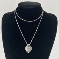 【二手】TIFFANY&Co.（Tiffany）Return to Tiffany 心形吊牌長鏈 925 銀項鍊 22.95克