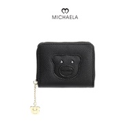 MICHAELA Cute Short Wallet Bear Elements 4 Slots Roomy Zip Coin Purse for Campus Travel WP6513266 CX