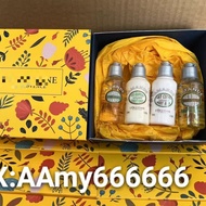 Real Shot❤ 4-Piece Set Combination Pack L'Occitane Sweet Tonsand Almond 50ML Shower Oil Skin Lotion 