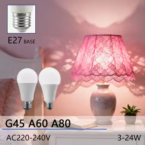 8PCS LED Bulb E27 AC220V 230V 3W 8W 9W 10W 12W 15W 18W 24W 3/4/6000K Hight Brightness No Flicker Liv