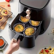 4 cái nồi chiên ít dầu trứng silicon poacher cup đồ nấu trứng silicon Khuôn nướng mãng cầu bánh tart